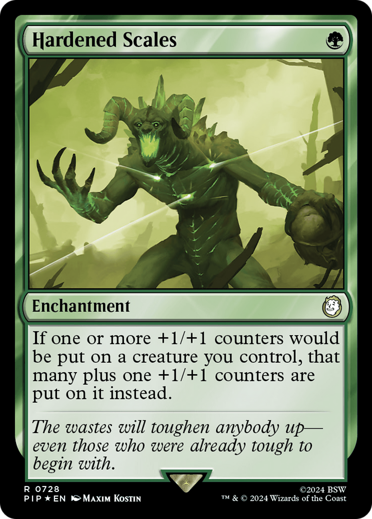 Hardened Scales (Surge Foil) [Fallout] | Jomio and Rueliete's Cards and Comics