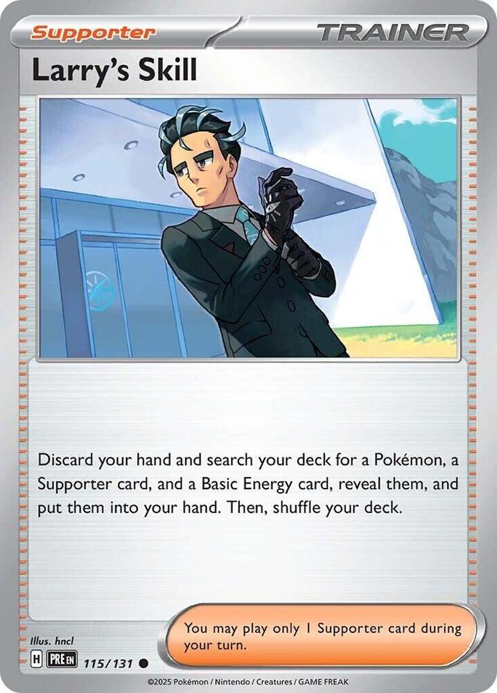 Larry's Skill (115/131) [Scarlet & Violet: Prismatic Evolutions] | Jomio and Rueliete's Cards and Comics
