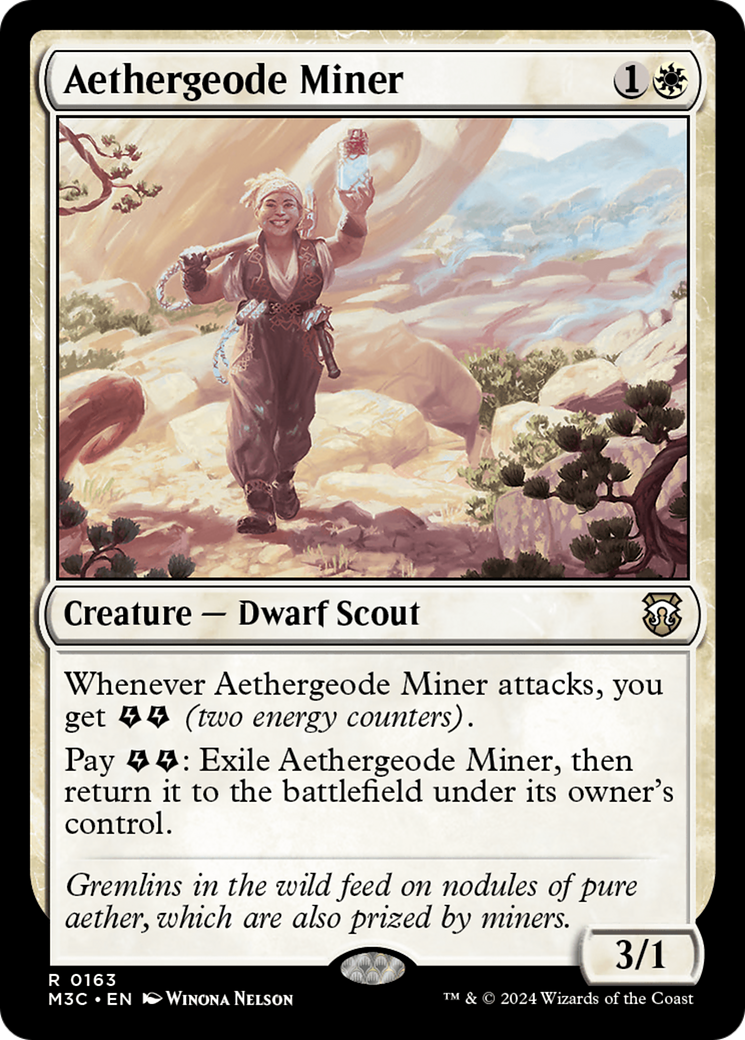 Aethergeode Miner (Ripple Foil) [Modern Horizons 3 Commander] | Jomio and Rueliete's Cards and Comics