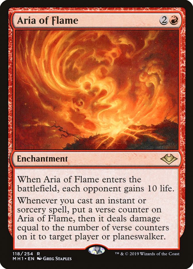 Aria of Flame [Modern Horizons] | Jomio and Rueliete's Cards and Comics