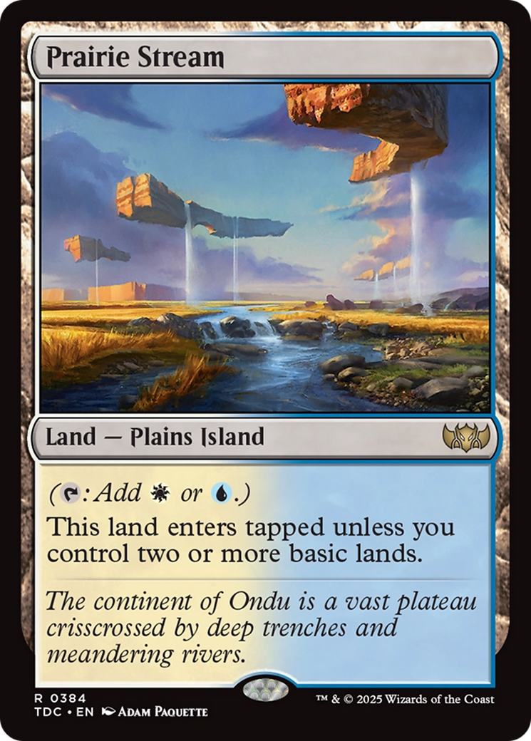 Prairie Stream [Tarkir: Dragonstorm Commander] | Jomio and Rueliete's Cards and Comics