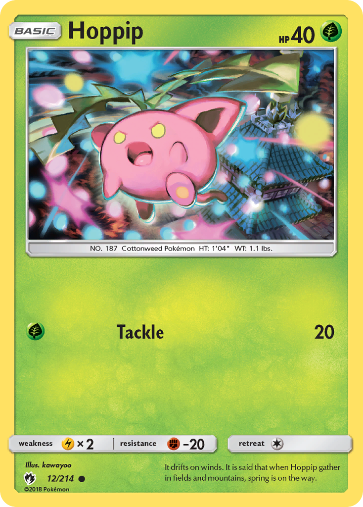 Hoppip (12/214) [Sun & Moon: Lost Thunder] | Jomio and Rueliete's Cards and Comics