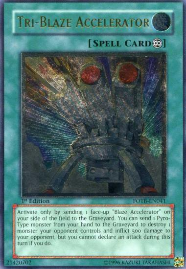 Tri-Blaze Accelerator [FOTB-EN041] Ultimate Rare | Jomio and Rueliete's Cards and Comics