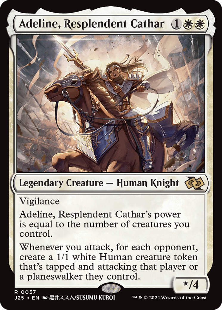 Adeline, Resplendent Cathar (Anime) [Foundations Jumpstart] | Jomio and Rueliete's Cards and Comics