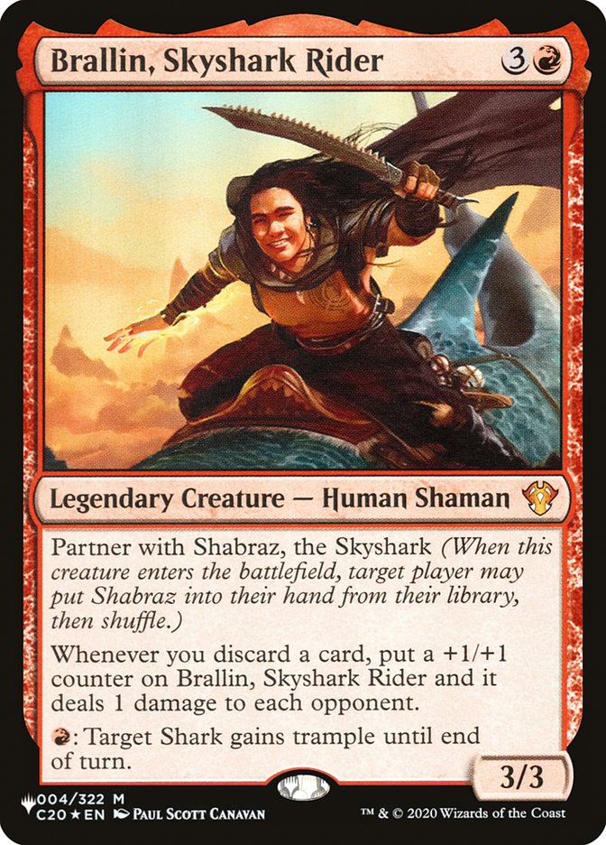 Brallin, Skyshark Rider [The List] | Jomio and Rueliete's Cards and Comics