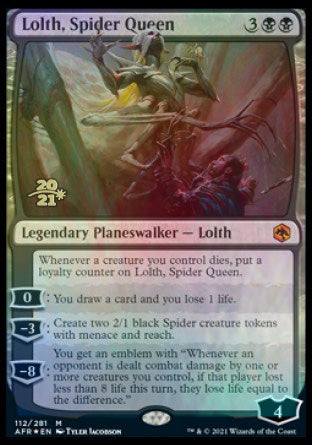 Lolth, Spider Queen [Dungeons & Dragons: Adventures in the Forgotten Realms Prerelease Promos] | Jomio and Rueliete's Cards and Comics