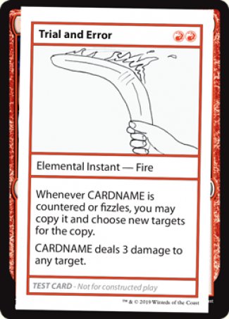Trial and Error (2021 Edition) [Mystery Booster Playtest Cards] | Jomio and Rueliete's Cards and Comics