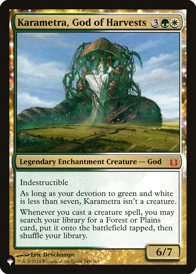 Karametra, God of Harvests [The List] | Jomio and Rueliete's Cards and Comics
