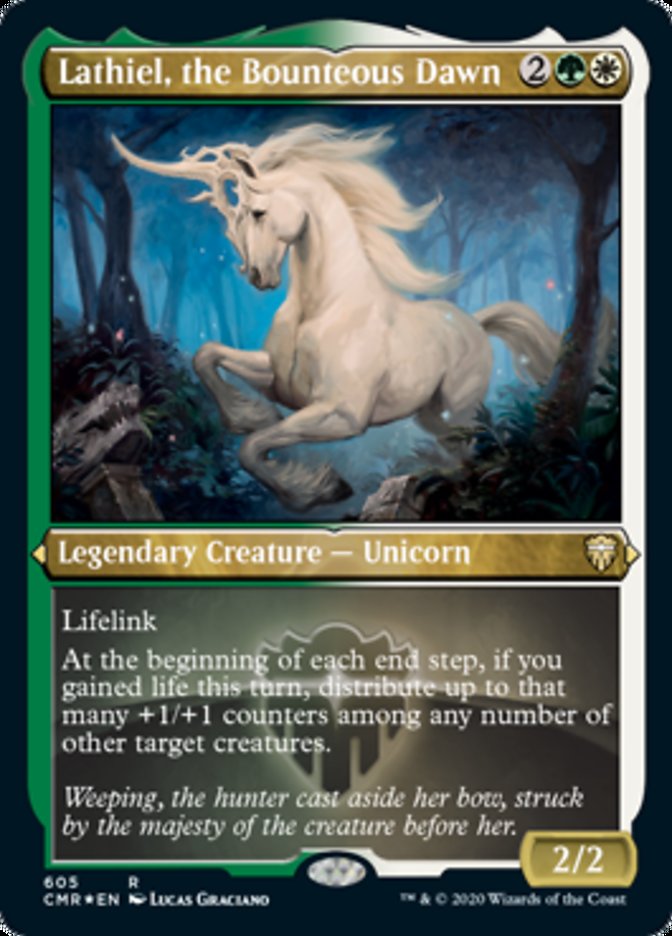 Lathiel, the Bounteous Dawn (Etched) [Commander Legends] | Jomio and Rueliete's Cards and Comics
