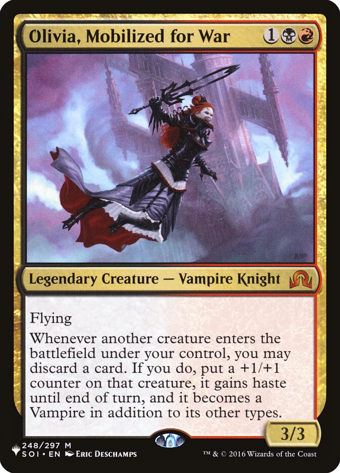 Olivia, Mobilized for War [The List] | Jomio and Rueliete's Cards and Comics