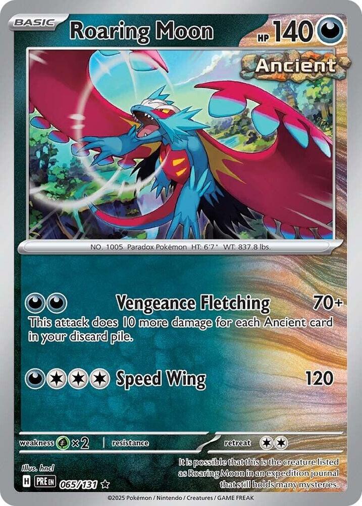 Roaring Moon (065/131) [Scarlet & Violet: Prismatic Evolutions] | Jomio and Rueliete's Cards and Comics