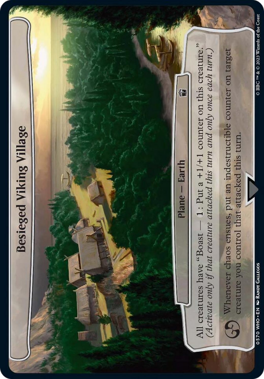 Besieged Viking Village [Doctor Who] | Jomio and Rueliete's Cards and Comics