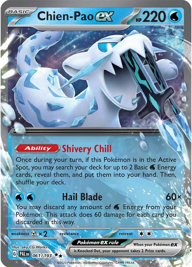 Chien-Pao ex (061/193) [Scarlet & Violet: Paldea Evolved] | Jomio and Rueliete's Cards and Comics