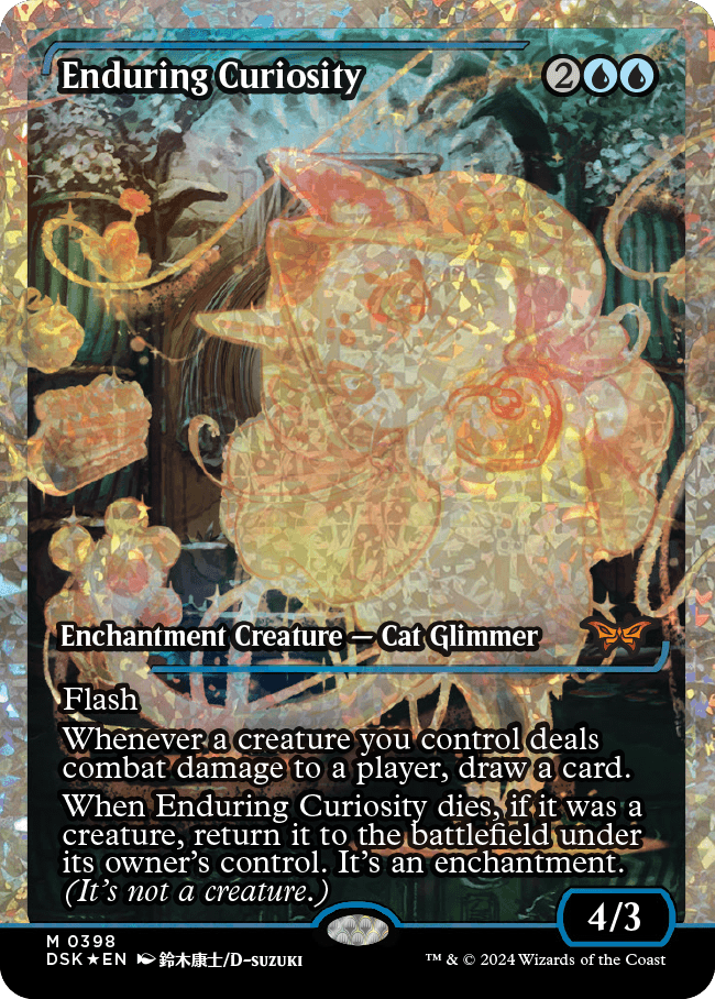 Enduring Curiosity (Japan Showcase Fracture Foil) [Duskmourn: House of Horror] | Jomio and Rueliete's Cards and Comics