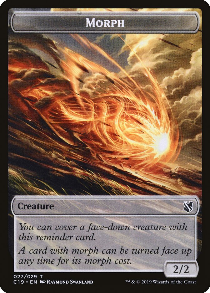Plant // Morph Double-Sided Token [Commander 2019 Tokens] | Jomio and Rueliete's Cards and Comics
