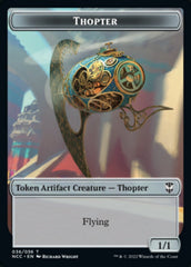 Thopter // Treasure (013) Double-Sided Token [Streets of New Capenna Commander Tokens] | Jomio and Rueliete's Cards and Comics