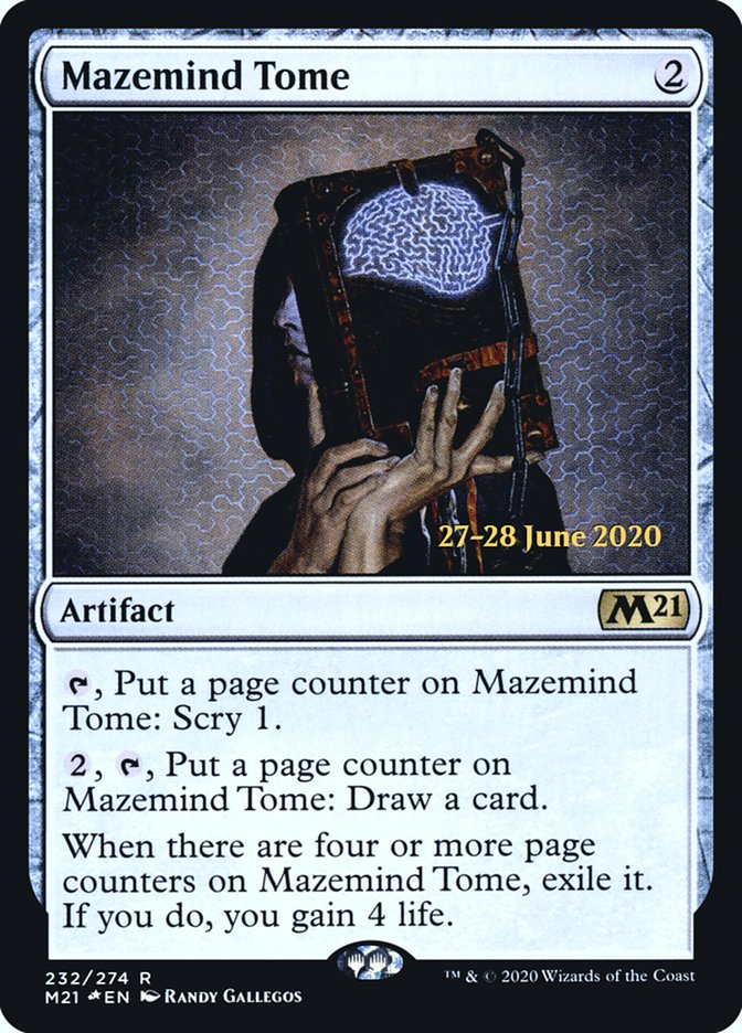 Mazemind Tome [Core Set 2021 Prerelease Promos] | Jomio and Rueliete's Cards and Comics