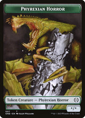 Phyrexian Goblin // Phyrexian Horror Double-Sided Token [Phyrexia: All Will Be One Tokens] | Jomio and Rueliete's Cards and Comics