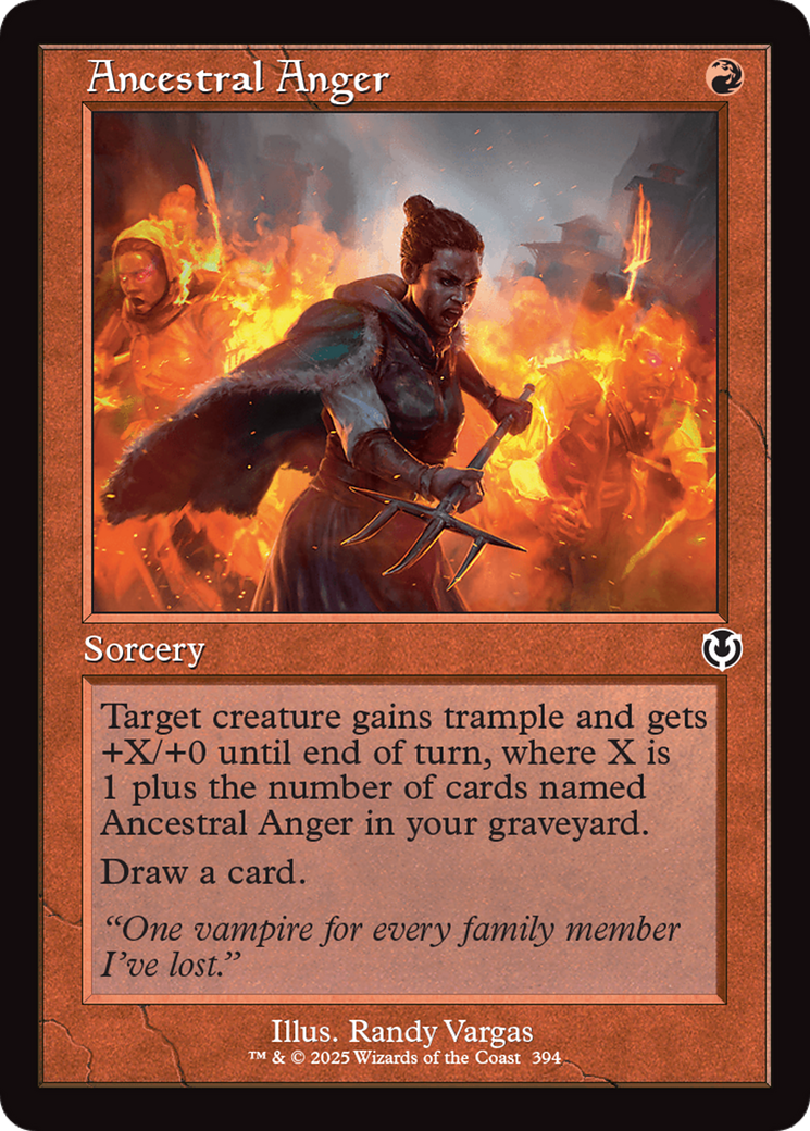 Ancestral Anger (Retro Frame) [Innistrad Remastered] | Jomio and Rueliete's Cards and Comics
