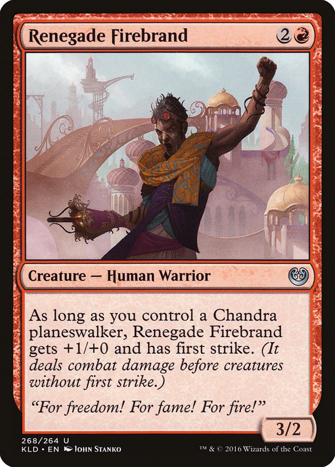 Renegade Firebrand [Kaladesh] | Jomio and Rueliete's Cards and Comics