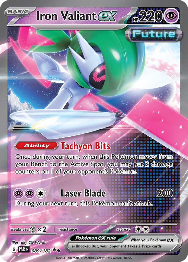 Iron Valiant ex (089/182) [Scarlet & Violet: Paradox Rift] | Jomio and Rueliete's Cards and Comics