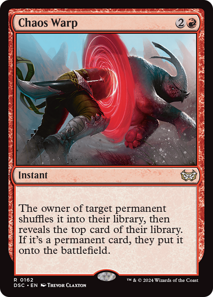Chaos Warp [Duskmourn: House of Horror Commander] | Jomio and Rueliete's Cards and Comics