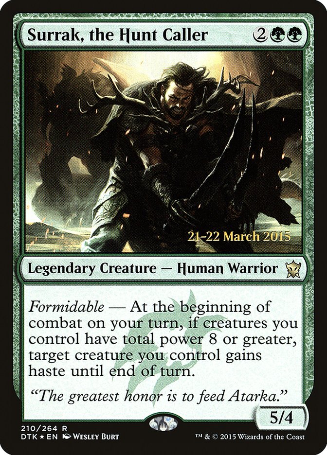 Surrak, the Hunt Caller [Dragons of Tarkir Prerelease Promos] | Jomio and Rueliete's Cards and Comics