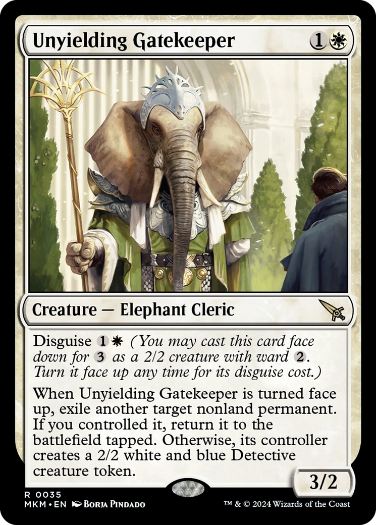 Unyielding Gatekeeper [Murders at Karlov Manor] | Jomio and Rueliete's Cards and Comics