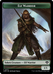 Elf Warrior // Cleric Double-Sided Token [Commander Masters Tokens] | Jomio and Rueliete's Cards and Comics