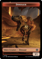 Copy // Dinosaur (0009) Double-Sided Token [The Lost Caverns of Ixalan Tokens] | Jomio and Rueliete's Cards and Comics