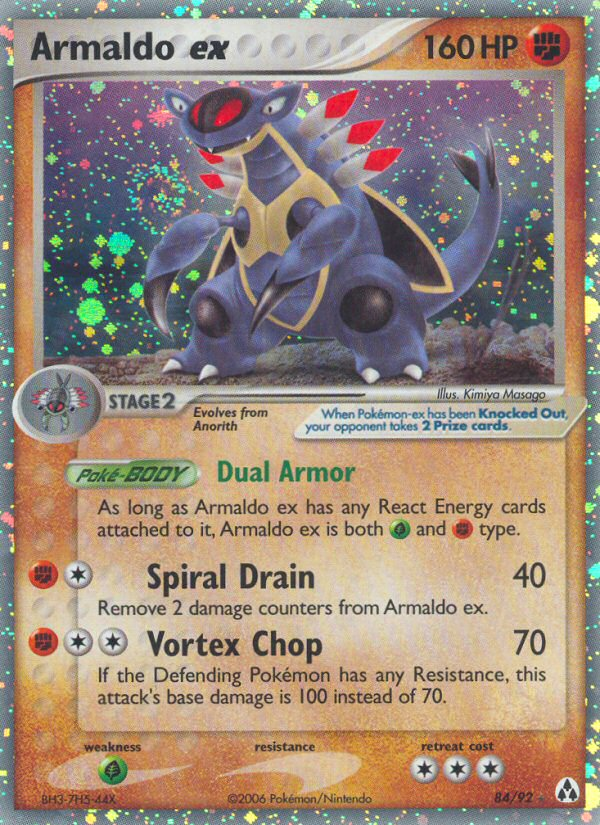 Armaldo ex (84/92) [EX: Legend Maker] | Jomio and Rueliete's Cards and Comics