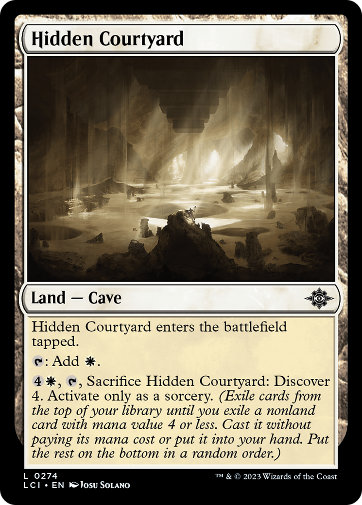 Hidden Courtyard [The Lost Caverns of Ixalan] | Jomio and Rueliete's Cards and Comics