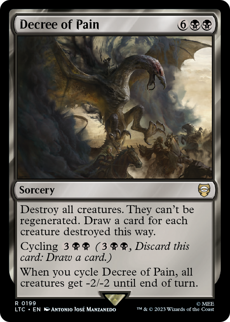 Decree of Pain [The Lord of the Rings: Tales of Middle-Earth Commander] | Jomio and Rueliete's Cards and Comics