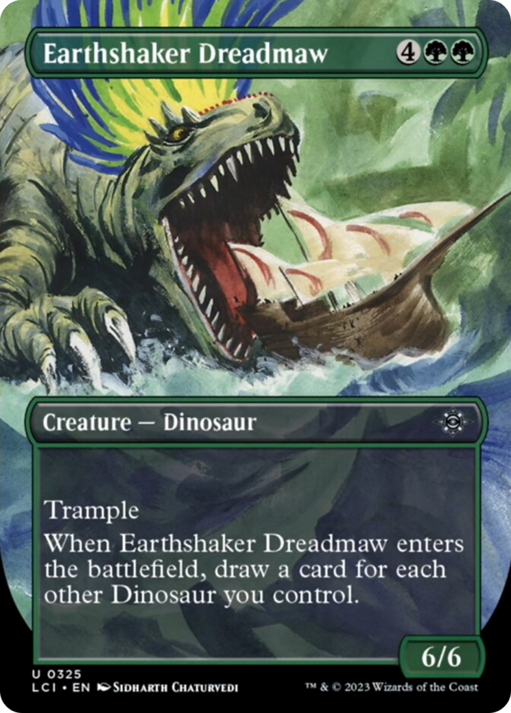 Earthshaker Dreadmaw (Borderless) [The Lost Caverns of Ixalan] | Jomio and Rueliete's Cards and Comics
