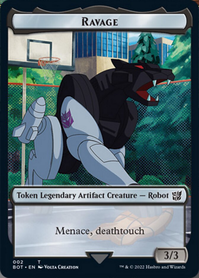 Ravage [Transformers Tokens] | Jomio and Rueliete's Cards and Comics