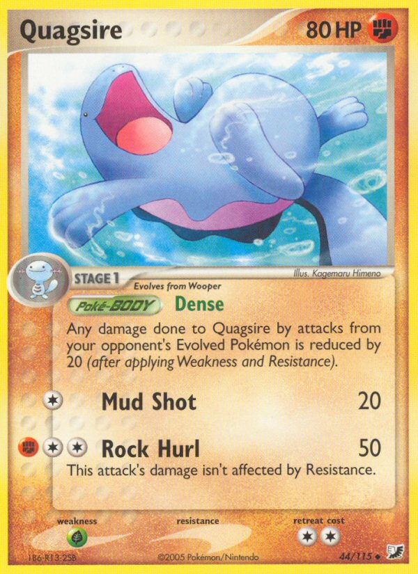 Quagsire (44/115) [EX: Unseen Forces] | Jomio and Rueliete's Cards and Comics