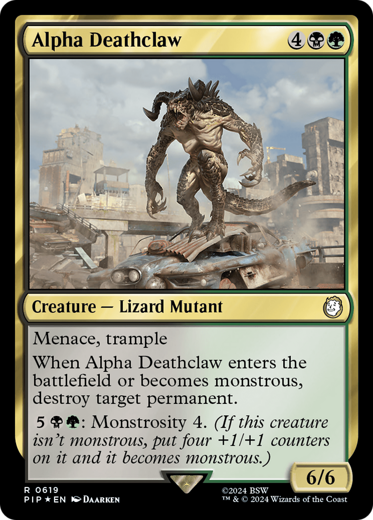 Alpha Deathclaw (Surge Foil) [Fallout] | Jomio and Rueliete's Cards and Comics