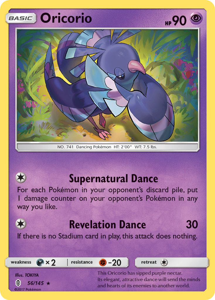Oricorio (56/145) [Sun & Moon: Guardians Rising] | Jomio and Rueliete's Cards and Comics