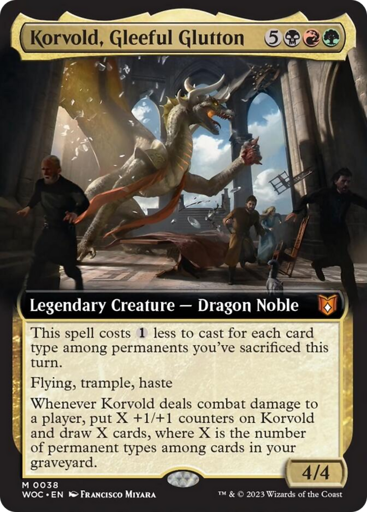 Korvold, Gleeful Glutton (Extended Art) [Wilds of Eldraine Commander] | Jomio and Rueliete's Cards and Comics