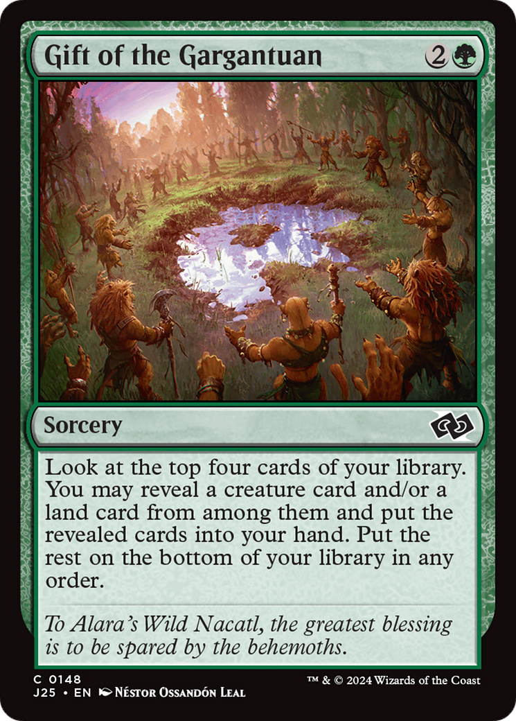 Gift of the Gargantuan [Foundations Jumpstart] | Jomio and Rueliete's Cards and Comics