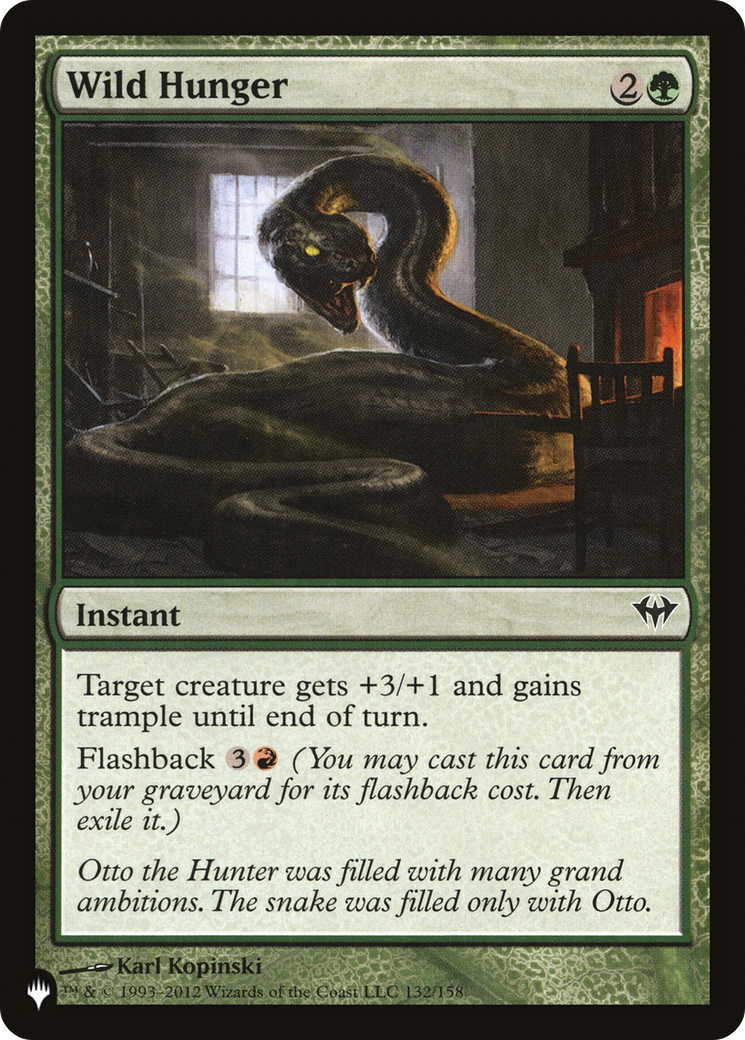 Wild Hunger [The List] | Jomio and Rueliete's Cards and Comics