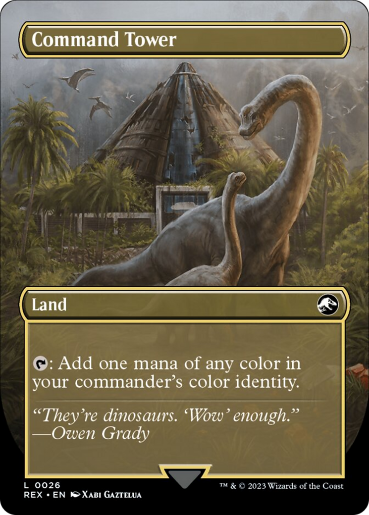 Command Tower // Command Tower (Borderless) [Jurassic World Collection] | Jomio and Rueliete's Cards and Comics