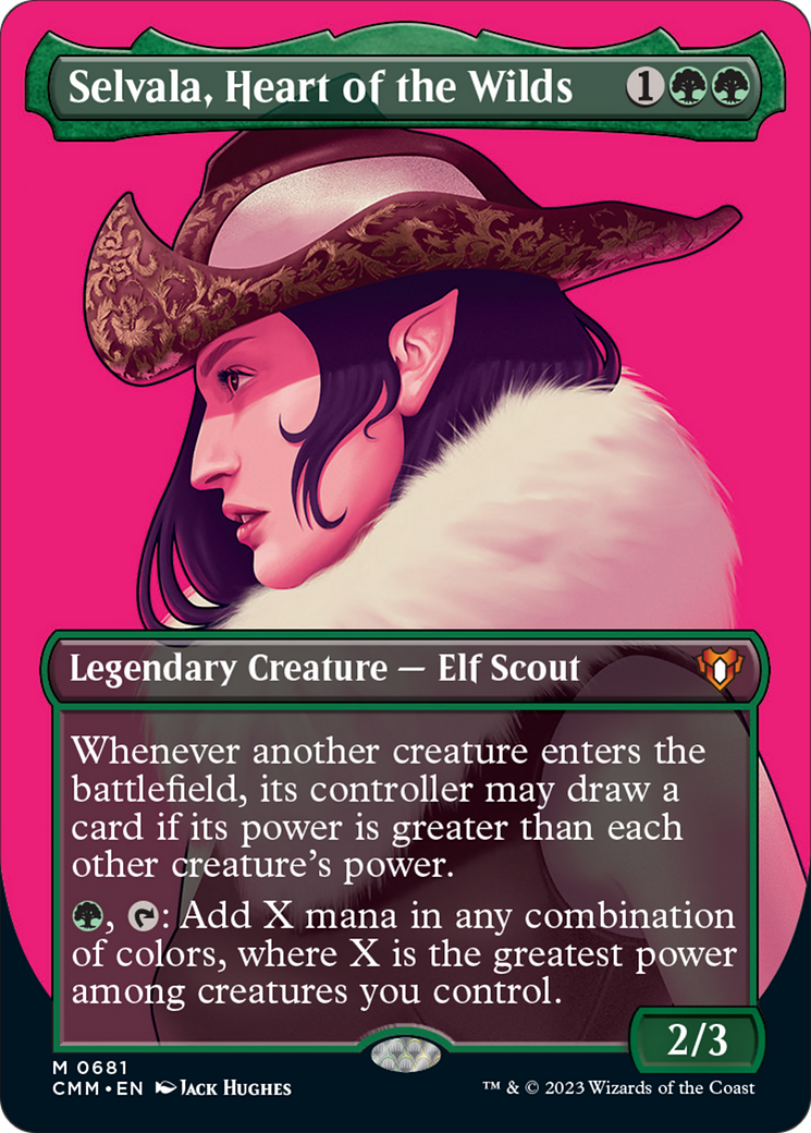 Selvala, Heart of the Wilds (Borderless Profile) [Commander Masters] | Jomio and Rueliete's Cards and Comics