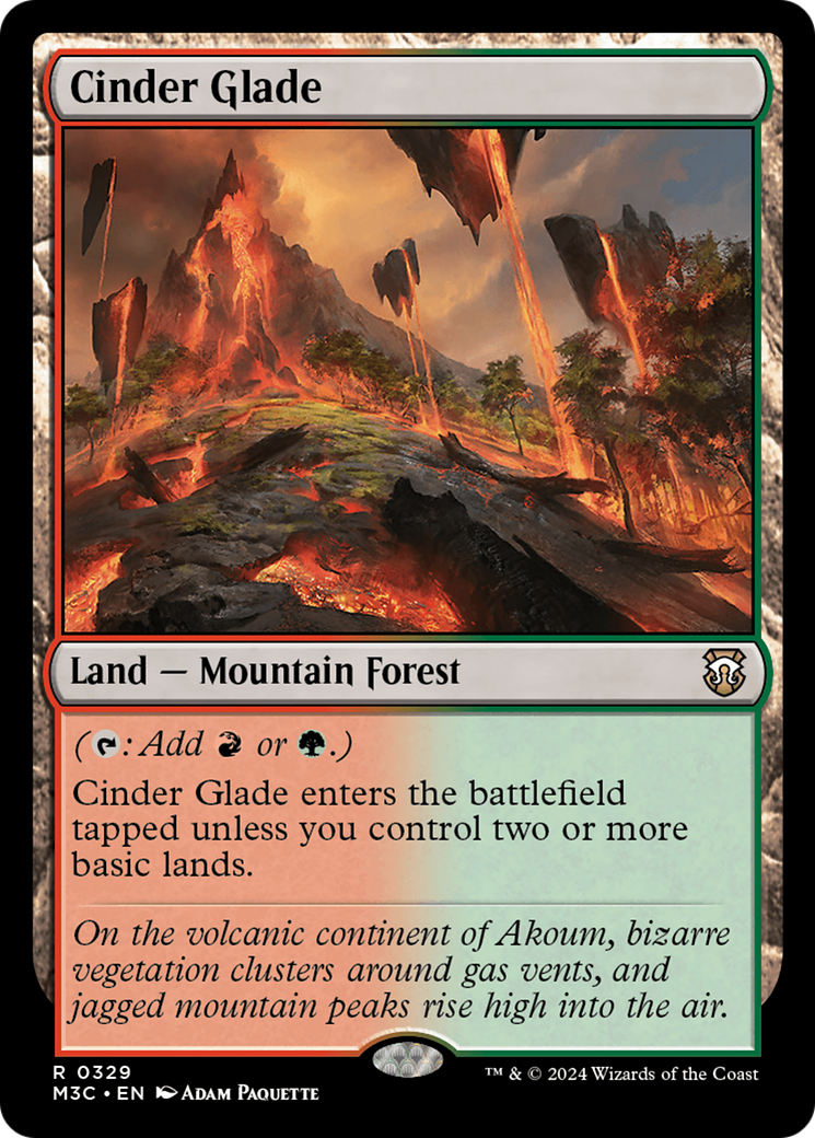 Cinder Glade (Ripple Foil) [Modern Horizons 3 Commander] | Jomio and Rueliete's Cards and Comics