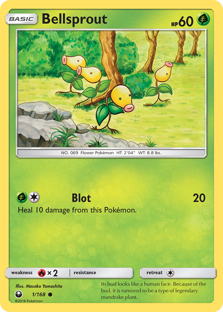 Bellsprout (1/168) [Sun & Moon: Celestial Storm] | Jomio and Rueliete's Cards and Comics