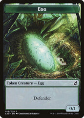 Rhino // Egg Double-Sided Token [Commander 2019 Tokens] | Jomio and Rueliete's Cards and Comics
