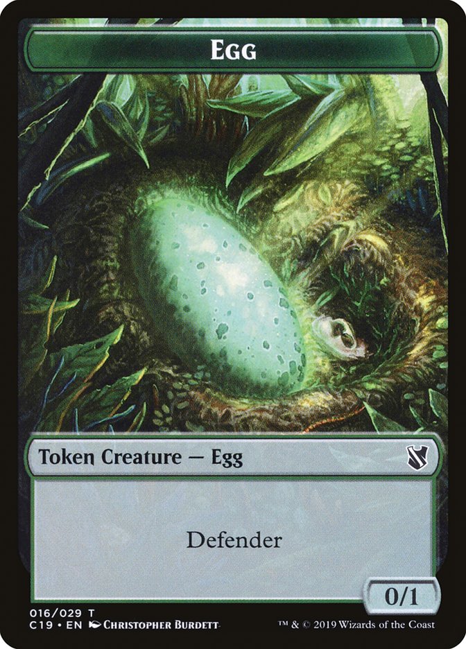 Centaur // Egg Double-Sided Token [Commander 2019 Tokens] | Jomio and Rueliete's Cards and Comics
