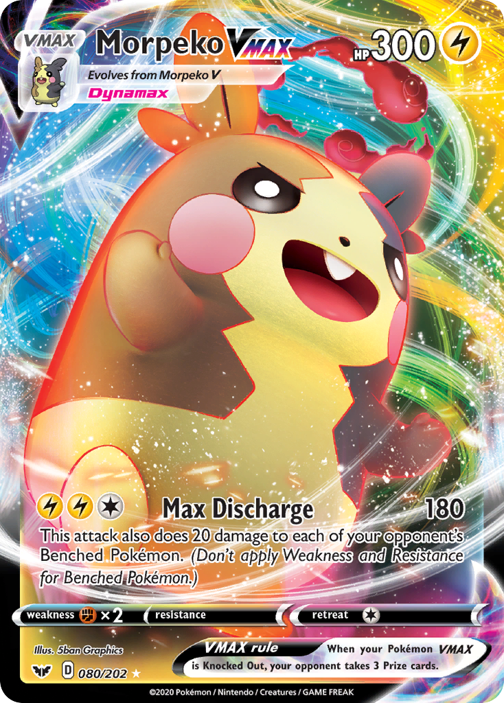 Morpeko VMAX (080/202) [Sword & Shield: Base Set] | Jomio and Rueliete's Cards and Comics