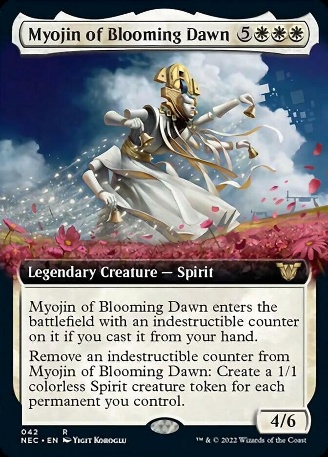 Myojin of Blooming Dawn (Extended Art) [Kamigawa: Neon Dynasty Commander] | Jomio and Rueliete's Cards and Comics