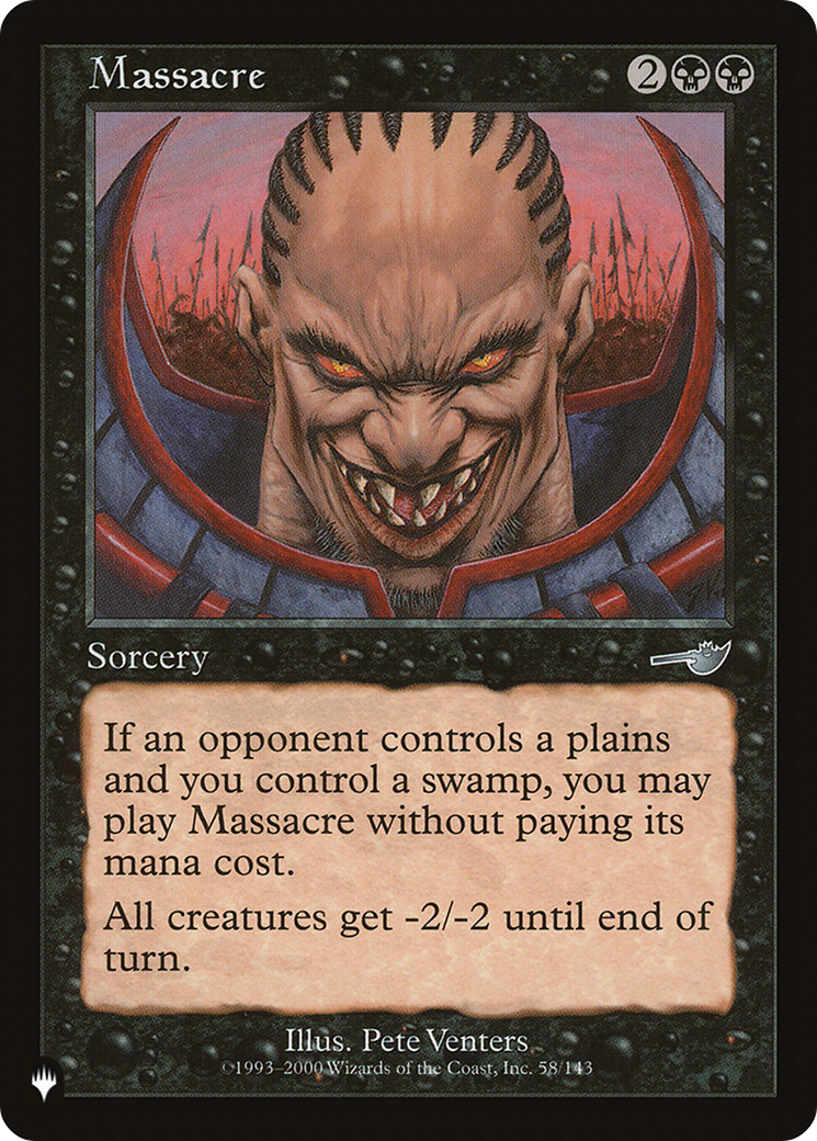 Massacre [The List] | Jomio and Rueliete's Cards and Comics